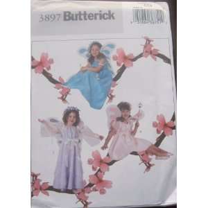  Butterick Pattern 3897Childrens Fairy Costume Size 2, 3, 4 