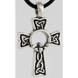  Claddagh Cross Amulet Pendant Necklace Charm Wicca Wiccan 