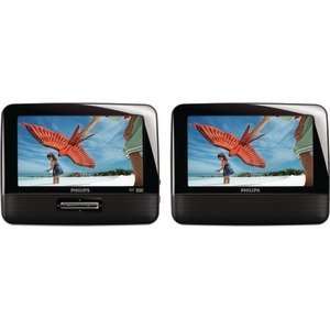  High Quality PHILIPS PD7012/37 DUAL SCREENS PORTABLE LCD DVD PLAYER 