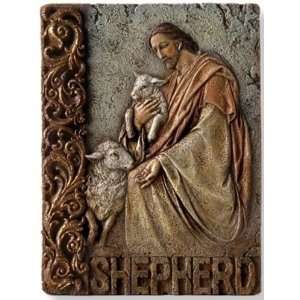   Josephs Studio Religious Shepherd Wall Plaque