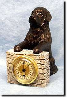 Newfoundland Dog Figure Shelf Mantle Clock. Home Dog Breed Pet 