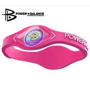  Power Balance Techology Bracelet (Pink/White Lettering 