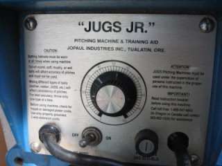   U200) Jugs Jr Baseball & Softball Single Wheel Pitching Machine  