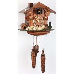  Quartz Cuckoo Clock Black forest house, incl. batteries 