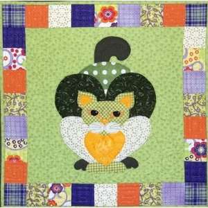  Brussels Cat wall hanging quilt kit, Garden Patch Cats, 18 