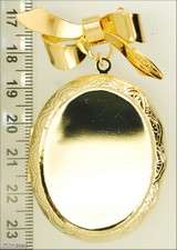 YBM lg. oval engraved locket, pink cameo, angel  