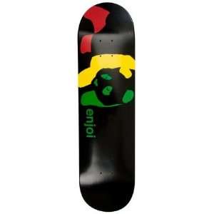  Enjoi Rasta Panda Skateboard Deck   7.5 x 31.5 Sports 