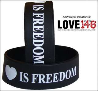 Your purchase of a Love Is Freedom tank top, t shirt, or bracelet 
