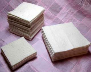 100 6 Warm & Natural BATTING Cotton RAG Quilt Squares  