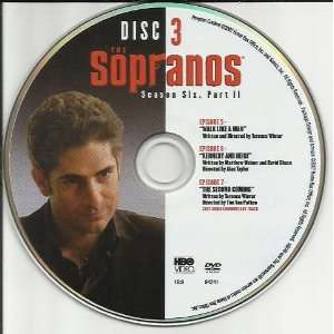    The Sopranos Season 6 Part 2 Disc 3 Replacement Disc Movies & TV