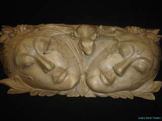   Goddess Gecko Abstract Mask Topeng sculpture Hand Carved wood Art