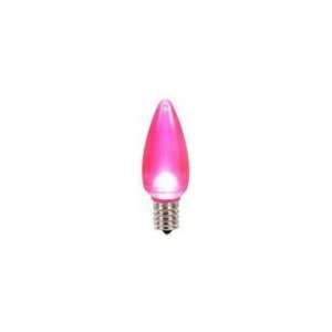  Club Pack of 25 Pink LED C9 Satin Christmas Replacement 