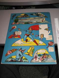 SUPERMAN 1940 Saalfield cut out punch out paper doll DC comic book 