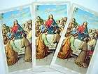 lot 3 religious paper holy prayer card last supper jesus
