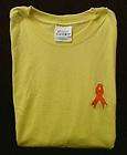Orange Ribbon Lupus Skin Cancer Yellow S/S T Shirt S