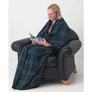 New Maxam 10pc Fleece Poncho Style Snuggle Blanket Set Zippered Edge 