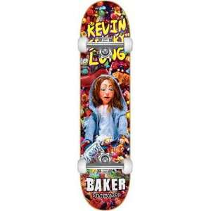 Baker Long Cursed Complete Skateboard 7.75 w/Raw Trucks & White Wheels