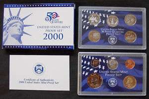 2000 S United States Mint Proof Set 10 Piece  