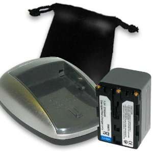 SONY NP FM70 Equivalent Charger & Battery Combo for OEM BC TRM & CCD 