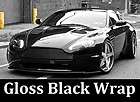 60x60 GLOSS BLACK VINYL Car Vehicle Wrap Hood Roof Trunk 5x5 ft BENZ