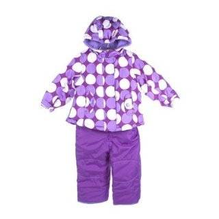   OshKosh Purple Dot 2pc Snowsuit, Jacket/coat with Ski Bibs 2t 4t