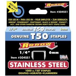    Arrow T50 Stainless Steel Staples   5 Packs