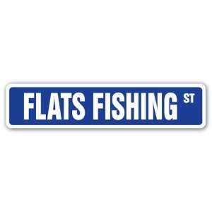  FLATS FISHING Street Sign rods reel lures fisherman Patio 
