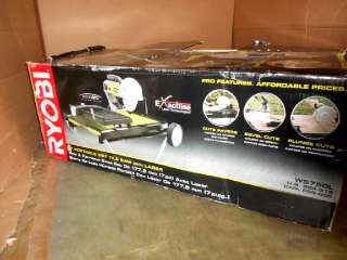 PORTABLE RYOBI 7 IN WET TILE SAW WITH LASER WS750L  