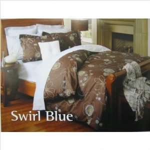  Bundle 43 Swirl Blue Duvet Cover Size Super King