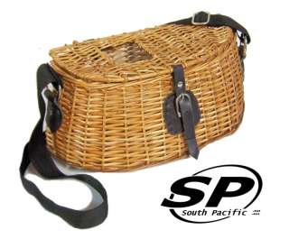 SOUTH PACIFIC WICKER CREEL  for Fly Rod or Spin fishing  