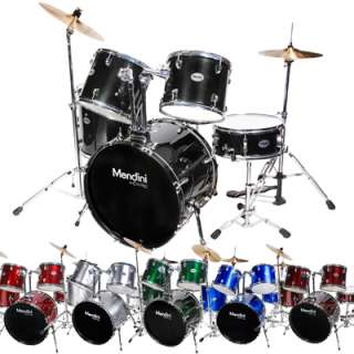 Mendini 5 Piece Full Size Complete Drum Set +DVD Lesson  