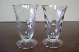 Small Clear Glass Wine Goblets / Glasses, Fostoria or Cambridge 