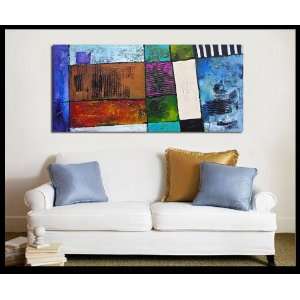  Textured Hand Painted Original Modern Abstract Painting Canvas Wall 