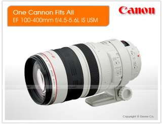 Canon EF 100 400mm F4.5 5.6 L IS USM Zoom Lens #L013 0829662140424 