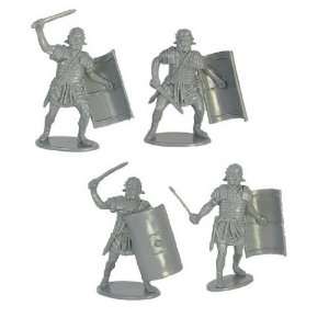   Army Men 16 piece set of 54mm Gray Figures   132 scale Toys & Games