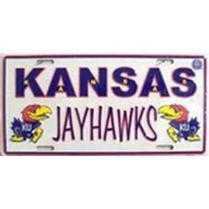 Kansas JayHawks College LICENSE PLATES Plate Tag Tags auto vehicle car 