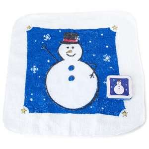  Holiday Magic Washcloth   Snowman Beauty